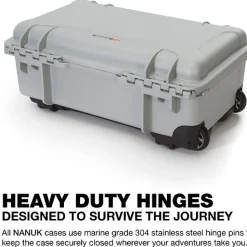 Online 935 Wheeled Hard Case with Foam Insert (Silver, 28.5L) Hard Cases & Large Equipment Bags|Hard Cases & Large Bags