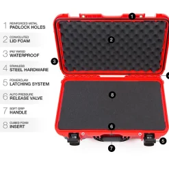 Sale 935 Wheeled Hard Case with Foam Insert (Red, 28.5L) Hard Cases & Large Equipment Bags|Hard Cases & Large Bags