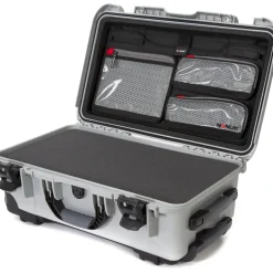 Online 935 Wheeled Hard Utility Case with Foam Insert & Lid Organizer (Silver) Hard Cases & Large Bags