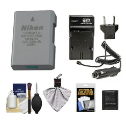 Clearance EN-EL14a Rechargeable Li-ion Battery with Cleaning Kit Batteries & Adapters