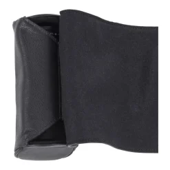 Outlet Donau Cowhide Leather Lenswrap (Large, Black) Camera Bags