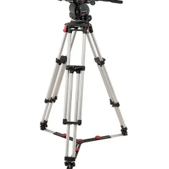 Best 120EX Fluid Head & Cine HD Mitchell Top Tripod with Ground Spreader Video Tripods & Supports