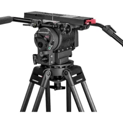 Best Ultimate 2560 Fluid Head & 60L Mitchell Top Plate Tripod with Mid-Level Spreader Video Tripods & Supports