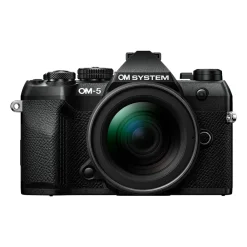 New OM-5 Mark II Mirrorless Micro Four Thirds Digital Camera with 12-45mm f/4 PRO Lens (Black) Mirrorless