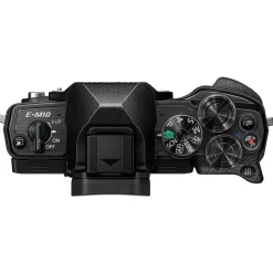 Outlet OM-D E-M10 Mark IV Mirrorless Micro Four Thirds Digital Camera Body (Black) with M. Zuiko Digital ED 14-42mm f/3.5-5.6 II Micro 4/3 Lens (Silver) Mirrorless