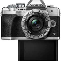 Discount OM-D E-M10 Mark IV Mirrorless Micro Four Thirds Digital Camera with 14-42mm Lens (Silver) Mirrorless