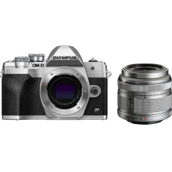 Fashion OM-D E-M10 Mark IV Mirrorless Micro Four Thirds Digital Camera Body (Silver) with M. Zuiko Digital ED 14-42mm f/3.5-5.6 II Micro 4/3 Lens (Silver) Mirrorless