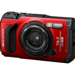 Hot Tough TG-7 Digital Camera (Red) with LI-92B Rechargeable Lithium-Ion Battery Point & Shoot