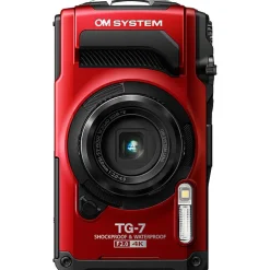 Hot Tough TG-7 Digital Camera (Red) with LI-92B Rechargeable Lithium-Ion Battery Point & Shoot