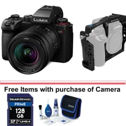New Lumix DC-S5 II Mirrorless Digital Camera with 20-60mm Lens (Black) with Kondor Blue Cage Mirrorless