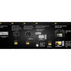 New V-Log L Function Activation Code for DMC-GH4, DC-GH5, and DMC-FZ2500 Camera Support Accessories