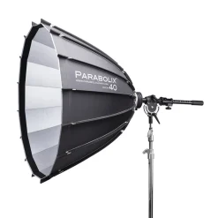 Clearance 40 in. Parabolic Reflector with Focus Mount Pro and Indirect Cage Mount for Broncolor Standard Strobes Octagonal Soft Boxes