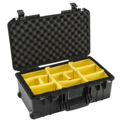 Discount 1535AirWD Wheeled Carry-On Case (Black, with Dividers) Hard Cases & Large Bags