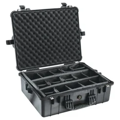 Sale 1600B Watertight King Hard Case with Padded Dividers - Black Hard Cases & Large Equipment Bags|Hard Cases & Large Bags
