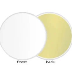 Outlet White/Gold Reversible LiteDisc 32" Collapsible Reflector Collapsible Reflectors