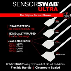 New Sensor Swab ULTRA Type 1 (Box of 12) Cleaning Supplies