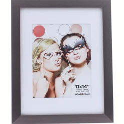 Outlet 11 x 14" Photo Frame with 8 x 10" Mat Opening (Grey) Frames Albums