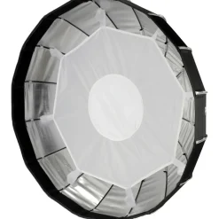 Hot 33 in. Rani II 80 Folding Beauty Dish (Silver, 16-Rod) Octagonal Soft Boxes