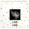 Hot 4 x 6 in. 200 Pocket Photo Album (Live, Laugh, Love) Frames Albums