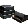 Online 8x10x3in. Drop-Front Metal Edge Box - Black Portfolios Archival Storage
