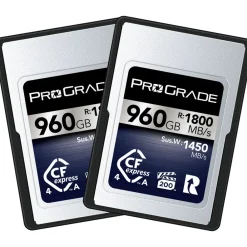 Hot 960GB CFexpress 4.0 Type A Iridium Memory Card (2-Pack) Memory Cards|Memory Cards