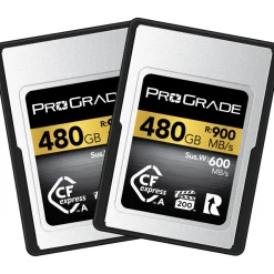 Online 480GB CFexpress 2.0 Type A Gold Memory Card (2-Pack) Memory Cards|Memory Cards