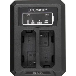 Clearance Dually Charger for Nikon EN-EL14 Batteries & Adapters