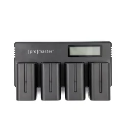 Online Quad Charger with 4 NP-F770 Batteries Batteries & Adapters