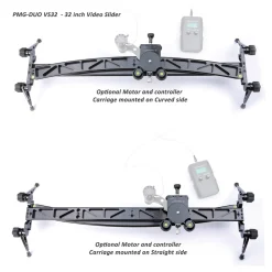 Outlet PMG-DUO 32 In. Video Slider with Carrying Case Camera Support Systems