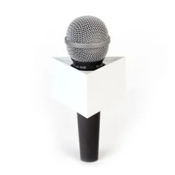 Hot 3-Sided Microphone Flag (White) Microphones Accessories