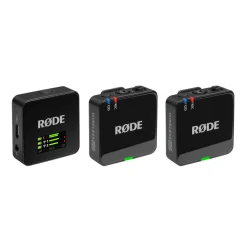 Fashion Wireless GO 2-Person Compact Digital Wireless Microphone System/Recorder - Gen 3 (2.4 GHz, Black) Wireless Audio Systems