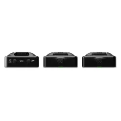 Best Wireless GO 2-Person Compact Digital Wireless Microphone System/Recorder - Gen 3 (2.4 GHz, Black) with Charge Case+ Wireless Audio Systems