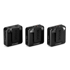 Best Wireless GO 2-Person Compact Digital Wireless Microphone System/Recorder - Gen 3 (2.4 GHz, Black) with Charge Case+ Wireless Audio Systems