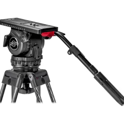 Online Video 18 S2 Fluid Head & ENG 2 CF Tripod System with Ground Spreader Video Tripods & Supports