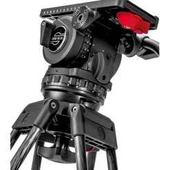 Online Video 18 S2 Fluid Head & ENG 2 CF Tripod System with Ground Spreader Video Tripods & Supports