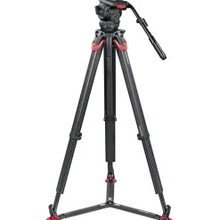 Hot Video 18 S2 Fluid Head with flowtech 100mm Carbon Fiber Tripod & Carry Handle Kit Video Tripods & Supports