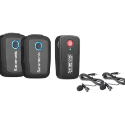Best Blink 500 B2 2-Person Digital Camera-Mount Wireless Omni Lavalier Microphone System (2.4 GHz) Wireless Audio Systems