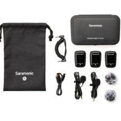 Best Blink 500 ProX B2 2-Person Digital Camera-Mount Wireless Omni Lavalier Microphone System (Black, 2.4 GHz) Wireless Audio Systems