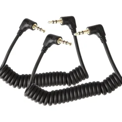 Online 3.5mm Male Stereo TRS to 3.5mm Male Stereo TRS Coiled Cables (2 Pack) Audio Cables