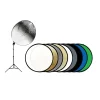Clearance 43 In. 9-in-1 Reflector Kit with Stand Collapsible Reflectors