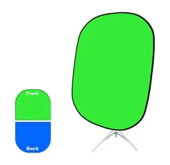 Outlet 60 x 72" Collapsible/Reversible Background (Chroma Green/Blue) Collapsible Backgrounds|Chroma Key Backgrounds