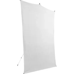 Hot 5 x 7 ft. Backdrop Travel Kit (White) Fabric Backgrounds
