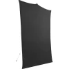 Hot 5 x 7 ft. Backdrop Travel Kit (Black) Background Stands