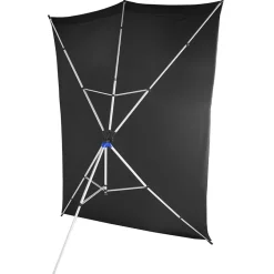 Hot 5 x 7 ft. Backdrop Travel Kit (Black) Background Stands