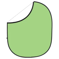Outlet 5 x 6 ft. Collapsible Reversible Background (Light Green/White) Collapsible Backgrounds