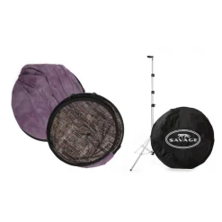 Discount Collapsible Backdrop (Grunge Brick/Purple) kit Collapsible Backgrounds
