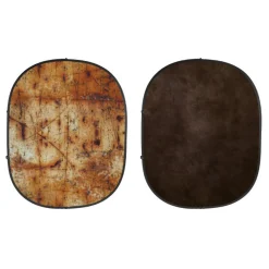 Online Industrial Collapsible Backdrop (Grunge/Brown) kit Collapsible Backgrounds