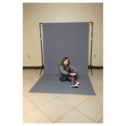 Hot 5X9 Ft. Wrinkle-Resistant Poly Background (Gray) Fabric Backgrounds