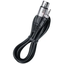 Hot 4.9 ft. CL 2 Transmitter Line Cable (1/8"-M to XLR-3F) Audio Cables