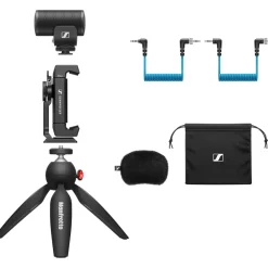 Hot MKE 200 Mobile Kit Ultracompact Camera-Mount Directional Microphone with Smartphone Recording Bundle Wireless Audio Systems